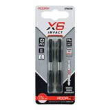 This is an image of Timco - Impact Driver Bits - PH - Double Ended No.3 x 65 (2 Pieces Blister Pack) 3PH65X6