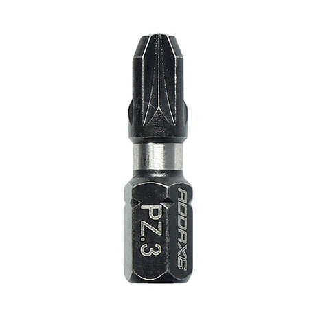 This is an image of Timco - Impact Driver Bits - PZ No.3 x 25 (10 Pieces Handy Bit Pack) 3PZ25X6
