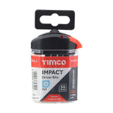 This is an image of Timco - Impact Driver Bits - PZ No.3 x 50 (5 Pieces Handy Bit Pack) 3PZ50X6