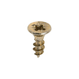 This is an image of Timco - Classic Multi-Purpose Screws - PZ - Double Countersunk - Yellow 4.0 x 12mm - (200 PCS Box) 40012CLAF