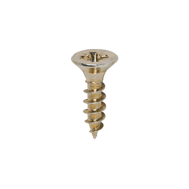 This is an image of Timco - Classic Multi-Purpose Screws - PZ - Double Countersunk - Yellow 4.0 x 16mm - (200 PCS Box) 40016CLAF