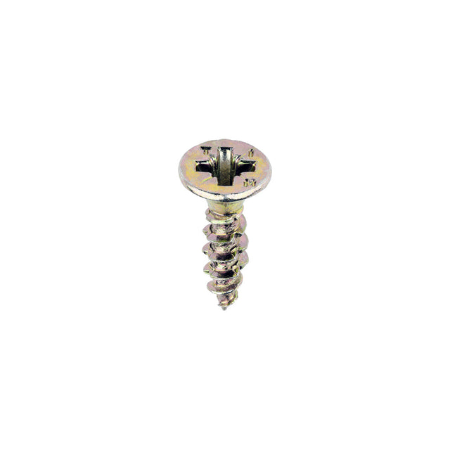 This is an image of Timco - Velocity Premium Multi-Use Screws - PZ - Double Countersunk - Yellow 4.0 x 16mm - (200 PCS Box) 40016VY