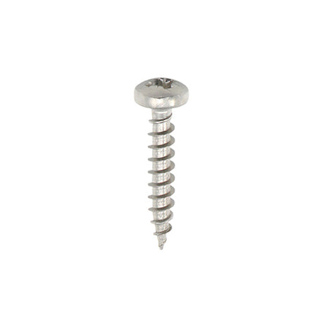 This is an image of Timco - Classic Multi-Purpose Screws - PZ - Pan Head - A2 Stainless Steel 4.0 x 20mm - (200 PCS Box) 40020CLAPSS