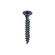 This is an image of Timco - Chipboard Screws - PZ - Double Countersunk - Exterior - Black Organic 4.0 x 30mm - (25 PCS TIMpac) 40030CHBP