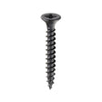 This is an image of Timco - Classic Multi-Purpose Screws - PZ - Double Countersunk - Exterior - Black Organic 4.0 x 30mm - (200 PCS Box) 40030CLAB