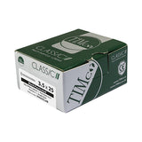 This is an image of Timco - Classic Multi-Purpose Screws - PZ - Double Countersunk - Exterior - Black Organic 4.0 x 30mm - (200 PCS Box) 40030CLAB