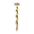 This is an image of Timco - Classic Multi-Purpose Screws - PZ - Pan Head - Yellow 4.0 x 30mm - (200 PCS Box) 40030CLAP