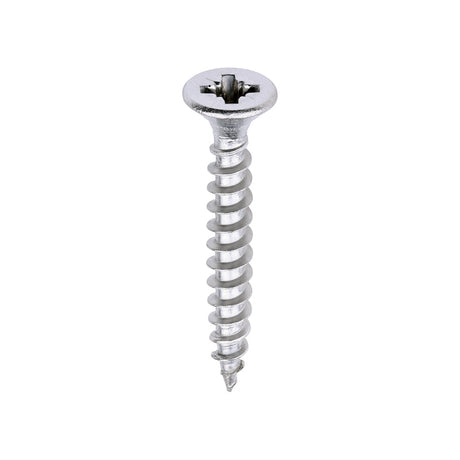 This is an image of Timco - Classic Multi-Purpose Screws - PZ - Double Countersunk - A2 Stainless Steel 4.0 x 30mm - (200 PCS Box) 40030CLASS