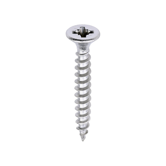 This is an image of Timco - Classic Multi-Purpose Screws - PZ - Double Countersunk - A2 Stainless Steel 4.0 x 30mm - (200 PCS Box) 40030CLASS