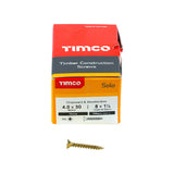 This is an image of Timco - Solo Chipboard & Woodscrews - PZ - Double Countersunk - Yellow 4.0 x 30mm - (200 PCS Box) 40030SOLOC