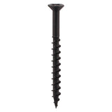 This is an image of Timco - Furniture Carcass Screws - PZ - Black 4.0 x 33mm - (500 PCS Box) 40033CARC