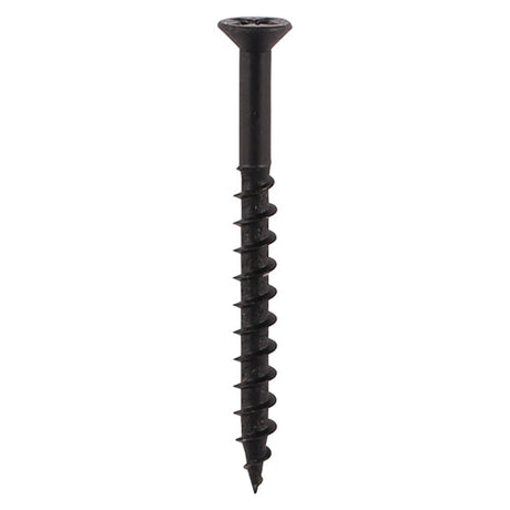 This is an image of Timco - Furniture Carcass Screws - PZ - Black 4.0 x 33mm - (500 PCS Box) 40033CARC