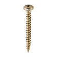 This is an image of Timco - Classic Multi-Purpose Screws - PZ - Pan Head - Yellow 4.0 x 35mm - (200 PCS Box) 40035CLAP
