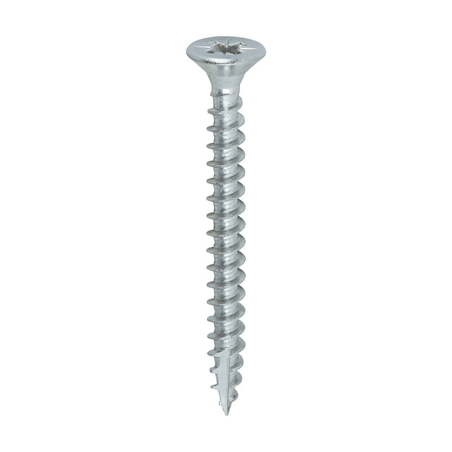 This is an image of Timco - Classic Multi-Purpose Screws - PZ - Double Countersunk - A4 Stainless Steel 4.0 x 40mm - (200 PCS Box) 40040CLA4
