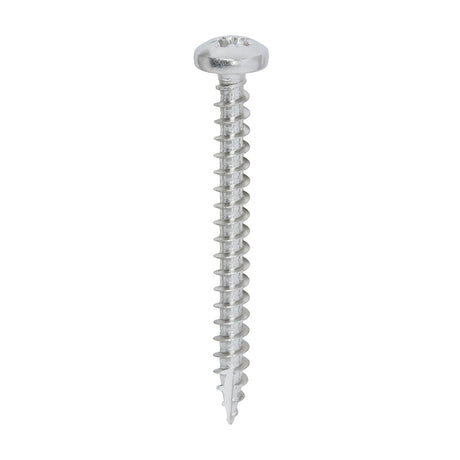 This is an image of Timco - Classic Multi-Purpose Screws - PZ - Pan Head - A2 Stainless Steel 4.0 x 40mm - (200 PCS Box) 40040CLAPSS