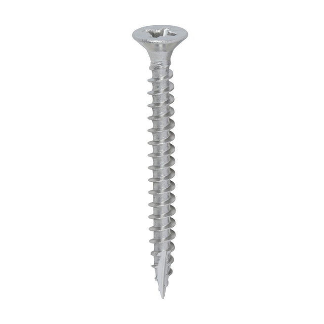 This is an image of Timco - Classic Multi-Purpose Screws - PZ - Double Countersunk - A2 Stainless Steel 4.0 x 40mm - (200 PCS Box) 40040CLASS
