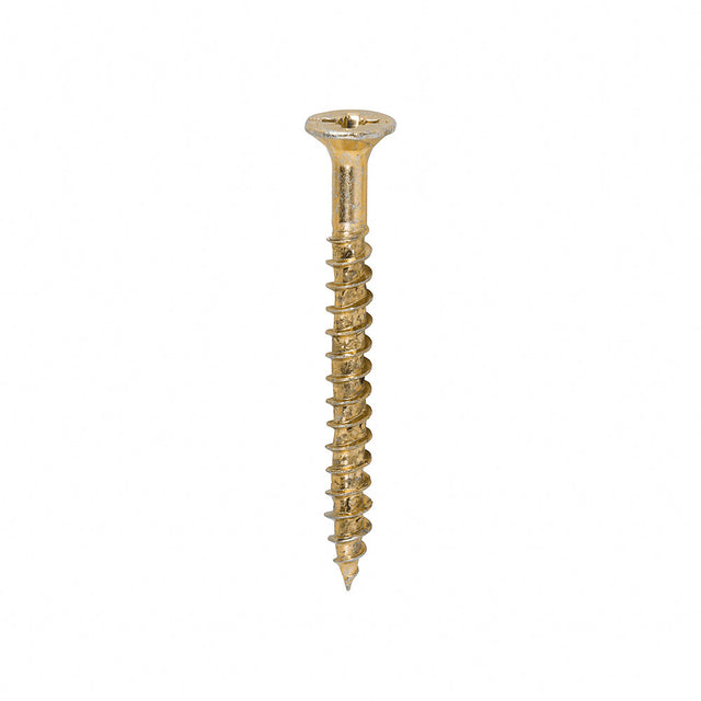 This is an image of Timco - Velocity Premium Multi-Use Screws - PZ - Double Countersunk - Yellow 4.0 x 40mm - (200 PCS Box) 40040VY