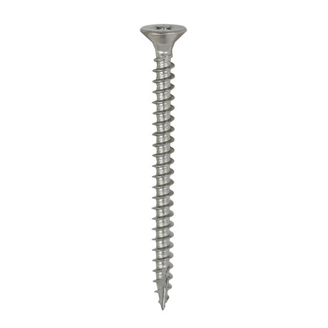 This is an image of Timco - Classic Multi-Purpose Screws - PZ - Double Countersunk - A4 Stainless Steel 4.0 x 50mm - (200 PCS Box) 40050CLA4