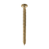 This is an image of Timco - Classic Multi-Purpose Screws - PZ - Pan Head - Yellow 4.0 x 50mm - (200 PCS Box) 40050CLAP