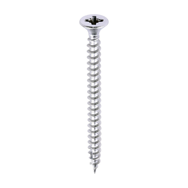 This is an image of Timco - Classic Multi-Purpose Screws - PZ - Double Countersunk - A2 Stainless Steel 4.0 x 50mm - (200 PCS Box) 40050CLASS
