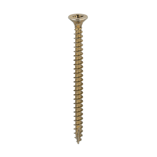 This is an image of Timco - Classic Multi-Purpose Screws - PZ - Double Countersunk - Yellow 4.0 x 55mm - (200 PCS Box) 40055CLAF