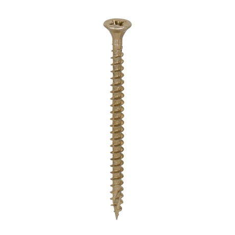 This is an image of Timco - C2 Strong-Fix Screws - PZ - Double Countersunk - Twin-Cut - Yellow 4.0 x 60mm - (200 PCS Box) 40060C2