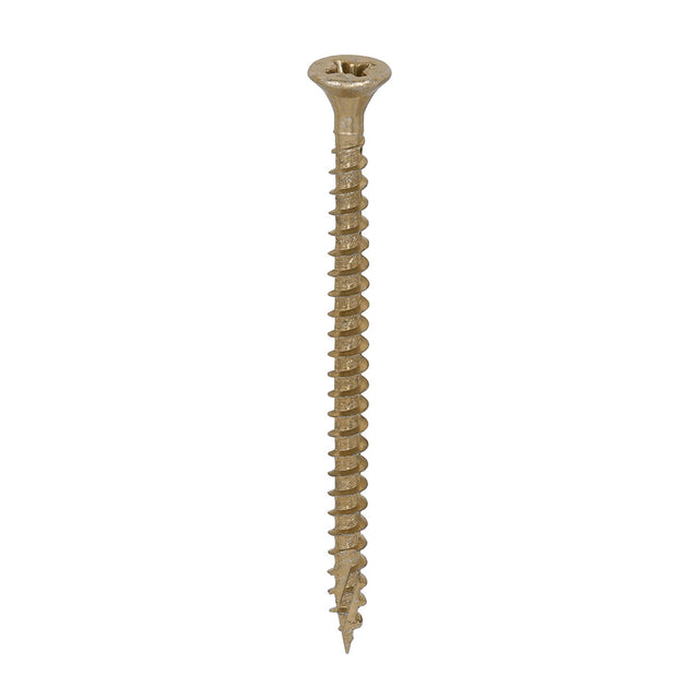 This is an image of Timco - C2 Strong-Fix Screws - PZ - Double Countersunk - Twin-Cut - Yellow 4.0 x 60mm - (200 PCS Box) 40060C2
