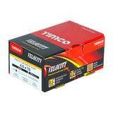This is an image of Timco - Velocity Premium Multi-Use Screws - PZ - Double Countersunk - Yellow 4.0 x 70mm - (200 PCS Box) 40070VY