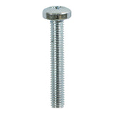 This is an image of Timco - Metric Threaded Machine Screws - PZ - Pan Head - Zinc M4 x 10mm - (100 PCS Box) 4010PPM