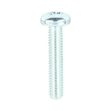 This is an image of Timco - Metric Threaded Machine Screws - PZ - Pan Head - Zinc M4 x 20mm - (100 PCS Box) 4020PPM