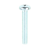 This is an image of Timco - Metric Threaded Machine Screws - PZ - Pan Head - Zinc M4 x 25mm - (100 PCS Box) 4025PPM
