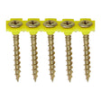This is an image of Timco - Solo Collated Chipboard & Woodscrews - PH - Double Countersunk - Yellow 4.2 x 40mm - (1000 PCS Box) 40SCOLY