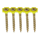 This is an image of Timco - Solo Collated Chipboard & Woodscrews - PH - Double Countersunk - Yellow 4.2 x 40mm - (1000 PCS Box) 40SCOLY