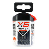 This is an image of Timco - Impact Driver Bits - TX TX40 x 50 (5 Pieces Handy Bit Pack) 40TX50X6