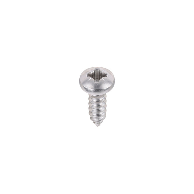 This is an image of Timco - Metal Tapping Screws - PZ - Pan - Self-Tapping - A2 Stainless Steel 4.2 x 13mm - (200 PCS Box) 4213CPASS