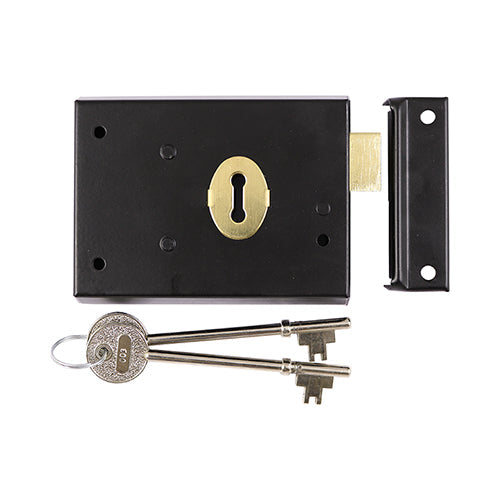 This is an image of Timco - Rim Deadlock - Black 106 x 74mm (1 Each TIMbag) 427124