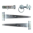 This is an image of Timco - Side Gate Kit - Ring Latch - Zinc 18" (1 Each TIMbag) 427546