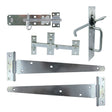 This is an image of Timco - Side Gate Kit - Suffolk Latch - Zinc 18" (1 Each TIMbag) 427998