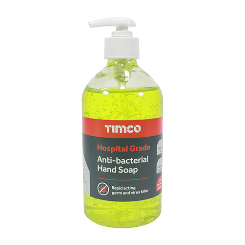 This is an image of Timco - Hospital Grade Anti-Bacterial Hand Soap 500ml (1 Each Pump Bottle) 432088