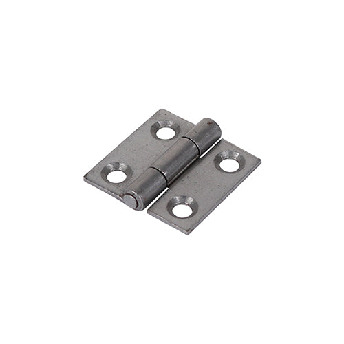 This is an image of Timco - Plain Butt Hinge - Fixed Pin (1838) - Self Colour 25 x 25 (1 Pairs Plain Bag) 434005