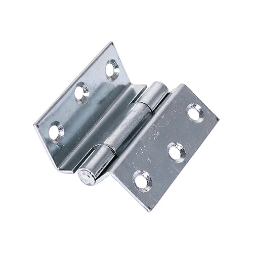 This is an image of Timco - Stormproof Hinge (1951) - Zinc 63 x 58 (1 Pairs Plain Bag) 434105