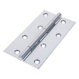 This is an image of Timco - Narrow Plain Butt Hinge (5050) - Zinc 127 x 65 (1 Pairs Plain Bag) 434149