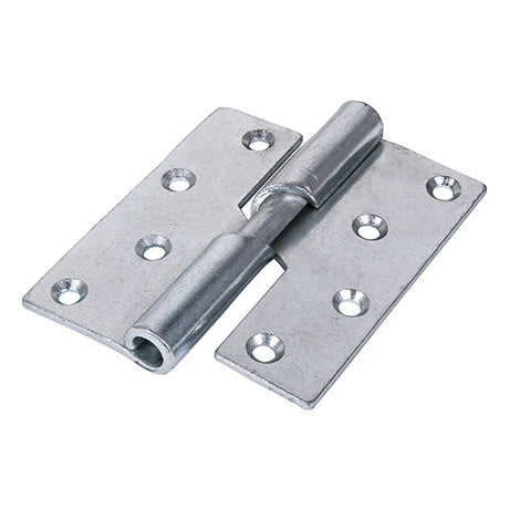 This is an image of Timco - Rising Butt Hinge (466) - Left Hand - Zinc 100 x 86 (1 Pairs Plain Bag) 434157