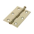 This is an image of Timco - Plain Butt Hinge - Loose Pin (1840) - Electro Brass 90 x 60 (1 Pairs Plain Bag) 434208