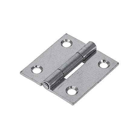 This is an image of Timco - Plain Butt Hinge - Fixed Pin (1838) - Zinc 38 x 34 (1 Pairs TIMpac) 434225P