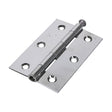 This is an image of Timco - Plain Butt Hinge - Loose Pin (1840) - Polished Chrome 90 x 60 (1 Pairs Plain Bag) 434237