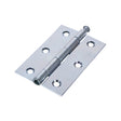 This is an image of Timco - Plain Butt Hinge - Loose Pin (1840) - Zinc 90 x 60 (1 Pairs Plain Bag) 434317
