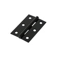 This is an image of Timco - Plain Butt Hinge - Fixed Pin (1838) - Black 75 x 50 (1 Pairs Plain Bag) 434329