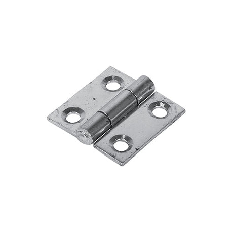 This is an image of Timco - Plain Butt Hinge - Fixed Pin (1838) - Zinc 25 x 25 (1 Pairs TIMpac) 434364P