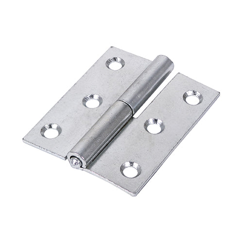 This is an image of Timco - Lift Off Hinge (457) - Right Hand - Zinc 75 x 62 (1 Pairs Plain Bag) 434467